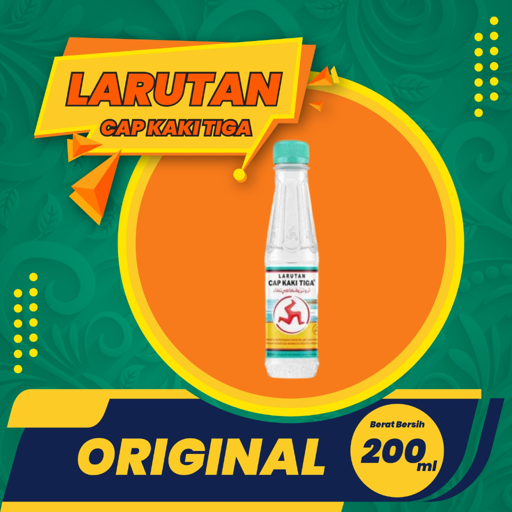 Larutan Penyegar Cap Kaki Tiga Kemasan Kecil 200 ml