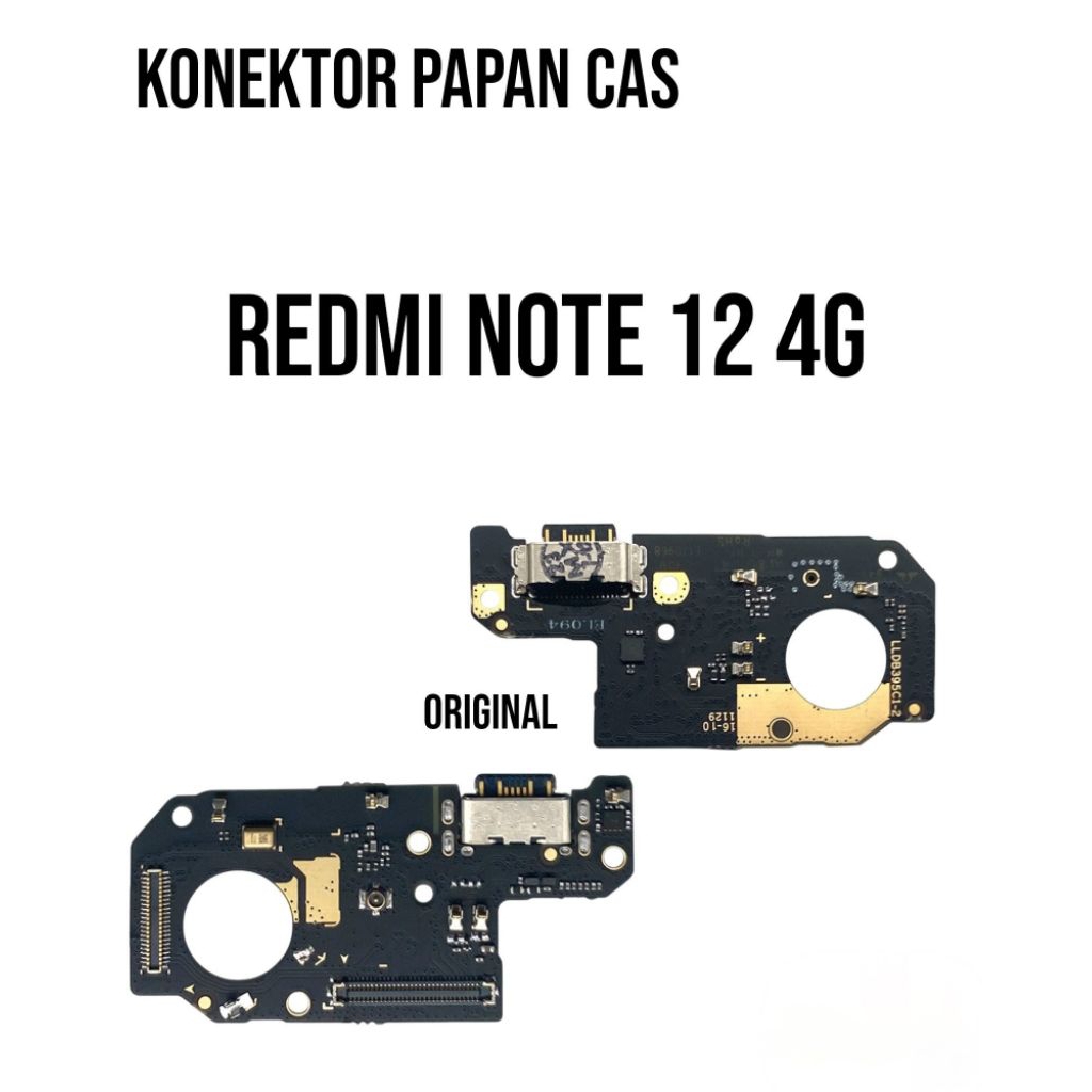 KONEKTOR PAPAN CAS REDMI NOTE 12 4G ORIGINAL