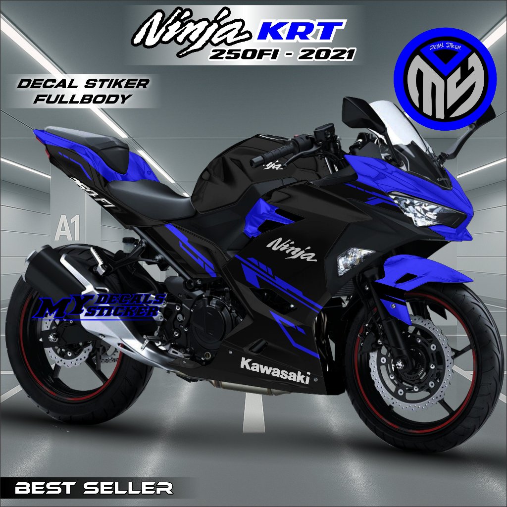 Stiker Decal Ninja Krt 250 Fi 2021 Fullbody Motif Bisa Custom Decal Stiker Ninja 250 Fi New KRT 2023