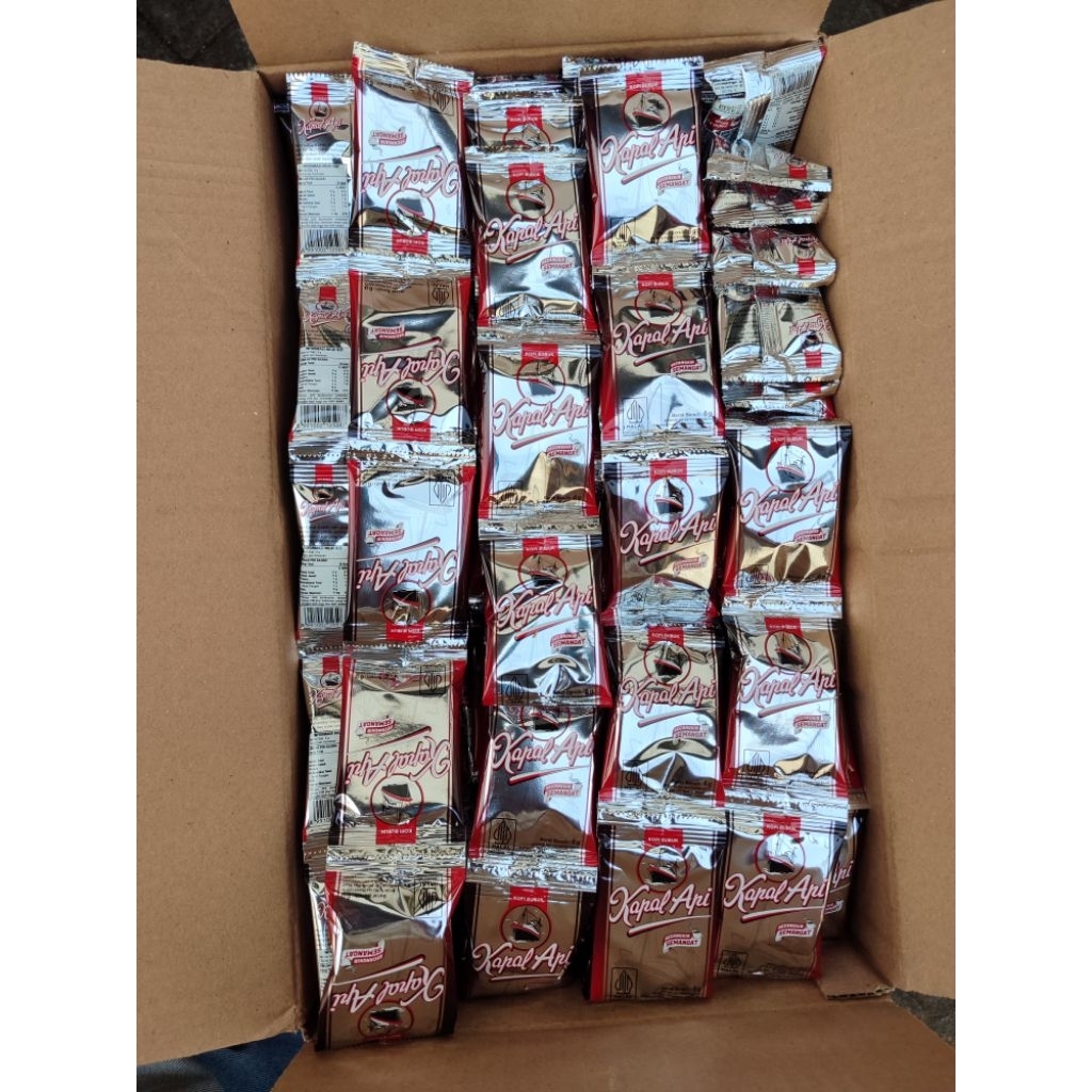 kapal api mini silver 1 dus isi 200 sachet kopi bubuk murah