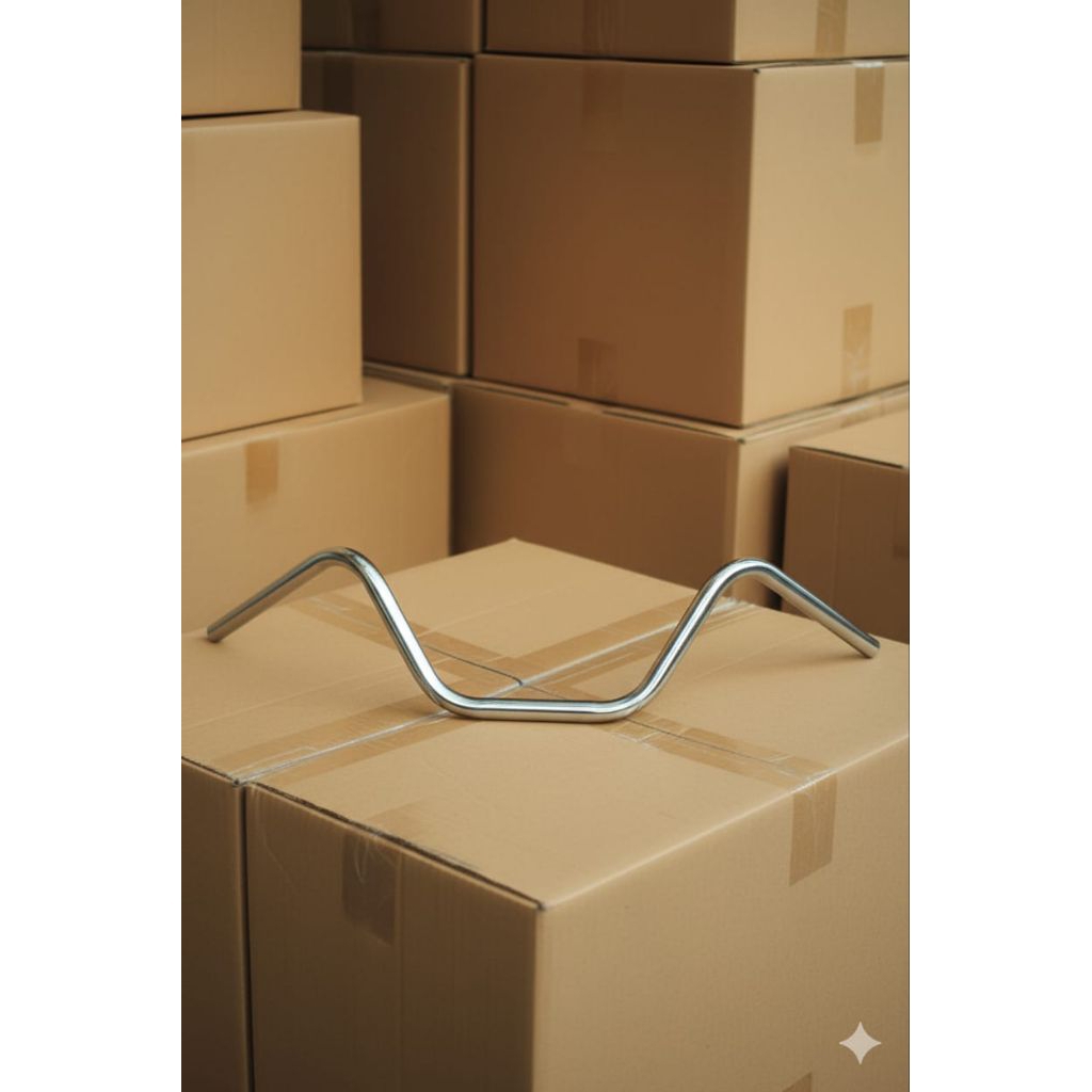 stang custom British tinggi 25cm, stang buckhorn, stang pulbek custom British chopper dll