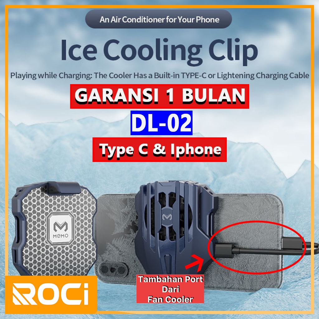 Fan Cooler Radiator DL02 - Pendingin Hp Gaming - Coolingfan gaming - fan cooling radiator - Memo