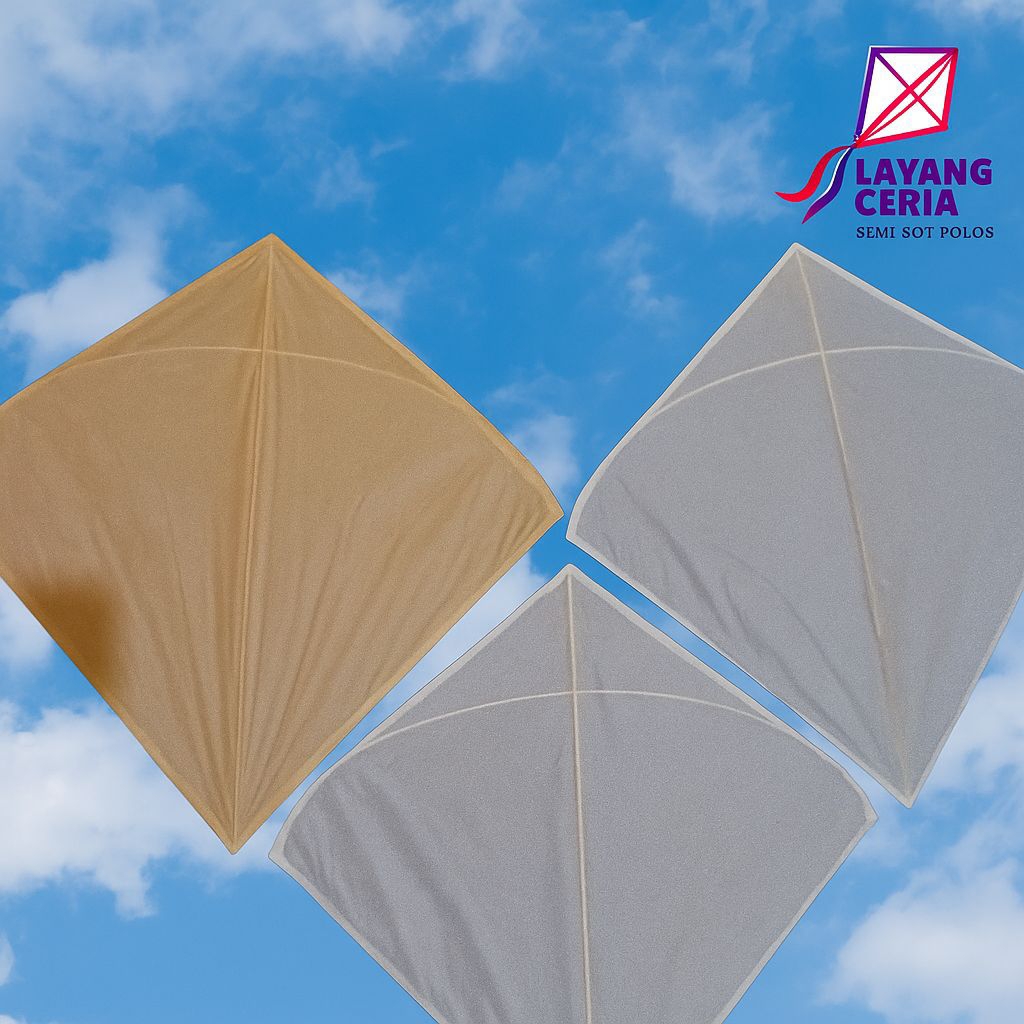 Layangan Seot Berotot keratas polos coklat Paket 20pcs