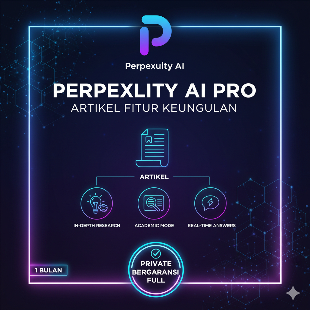 PERPLEXITY AI PRO - ARTIKEL FITUR KEUNGGULAN | 1 BULAN | PRIVATE BERGARANSI FULL