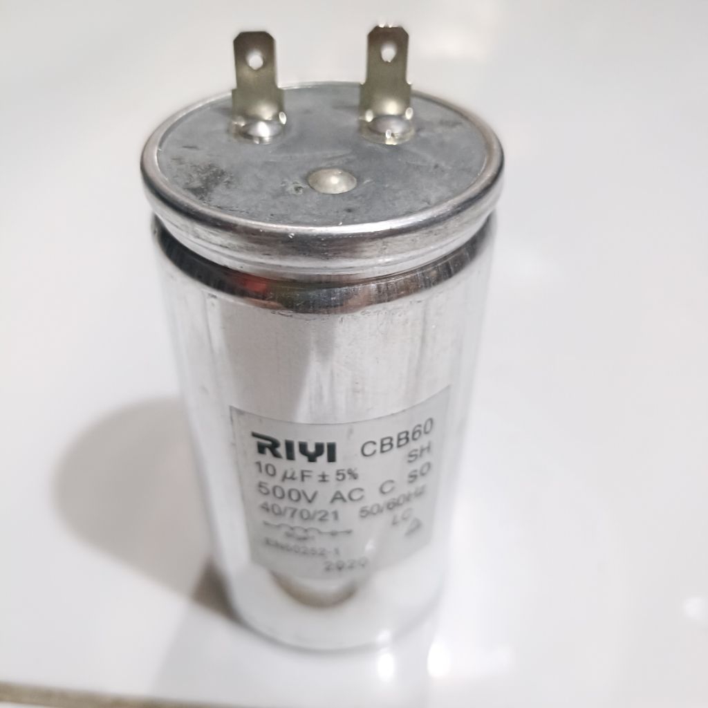 capasitor kapasitor mesin cuci 1 tabung 10 uf 500 vac  polytron LG original