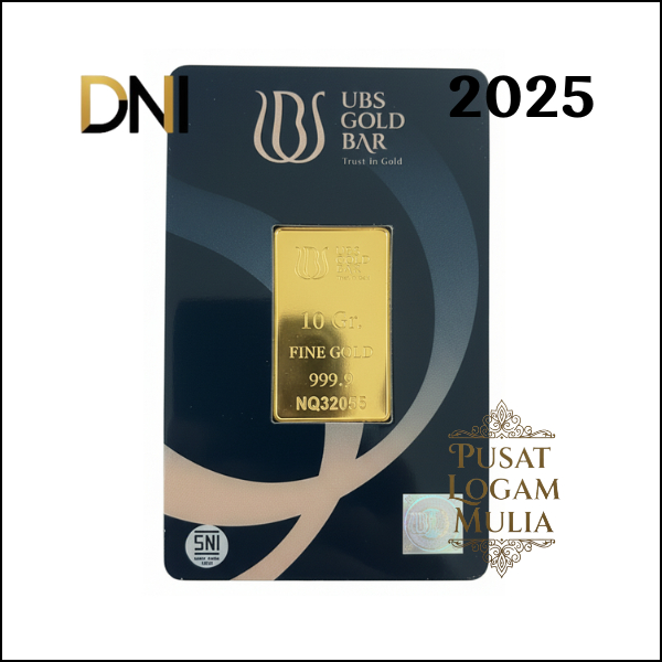 UBS Gold Bar 10gr Kemasan Press Fine Gold 99,9%