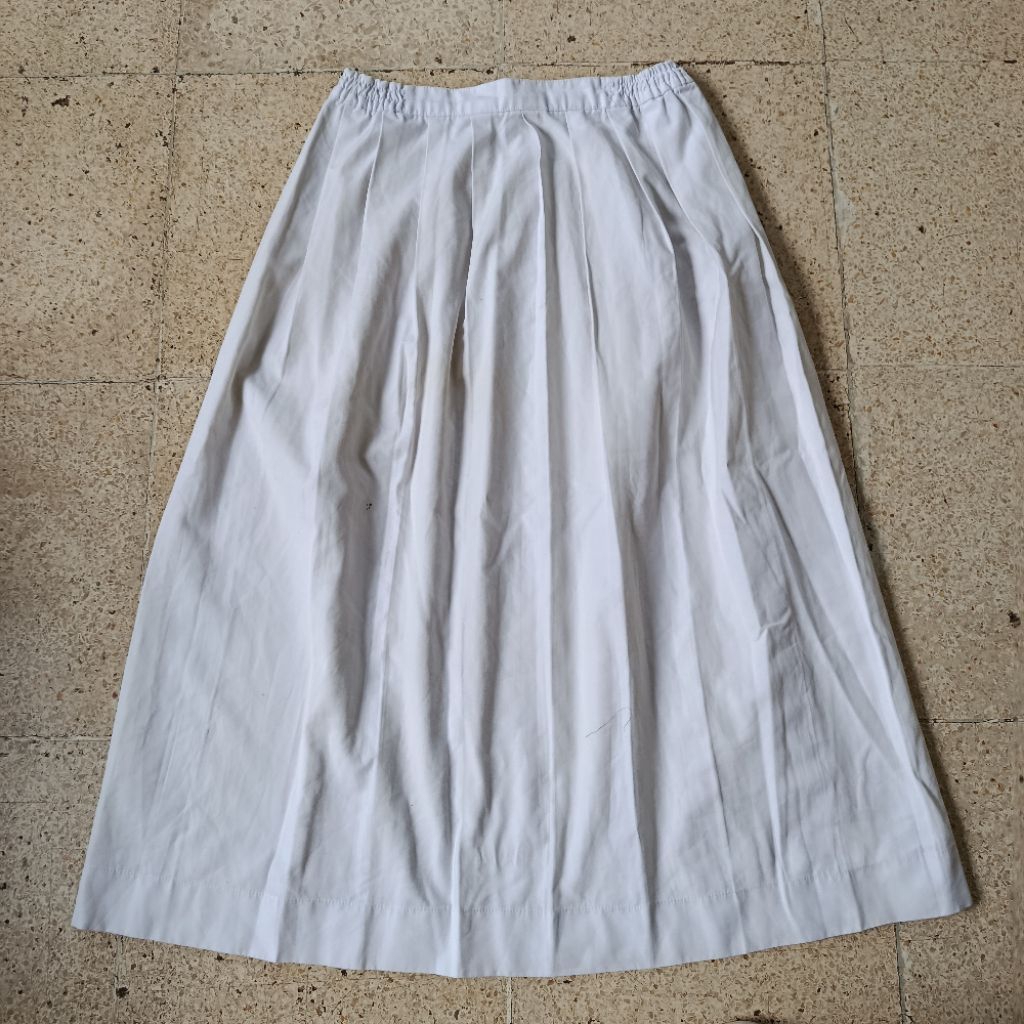 preloved rok panjang putih / REX 117