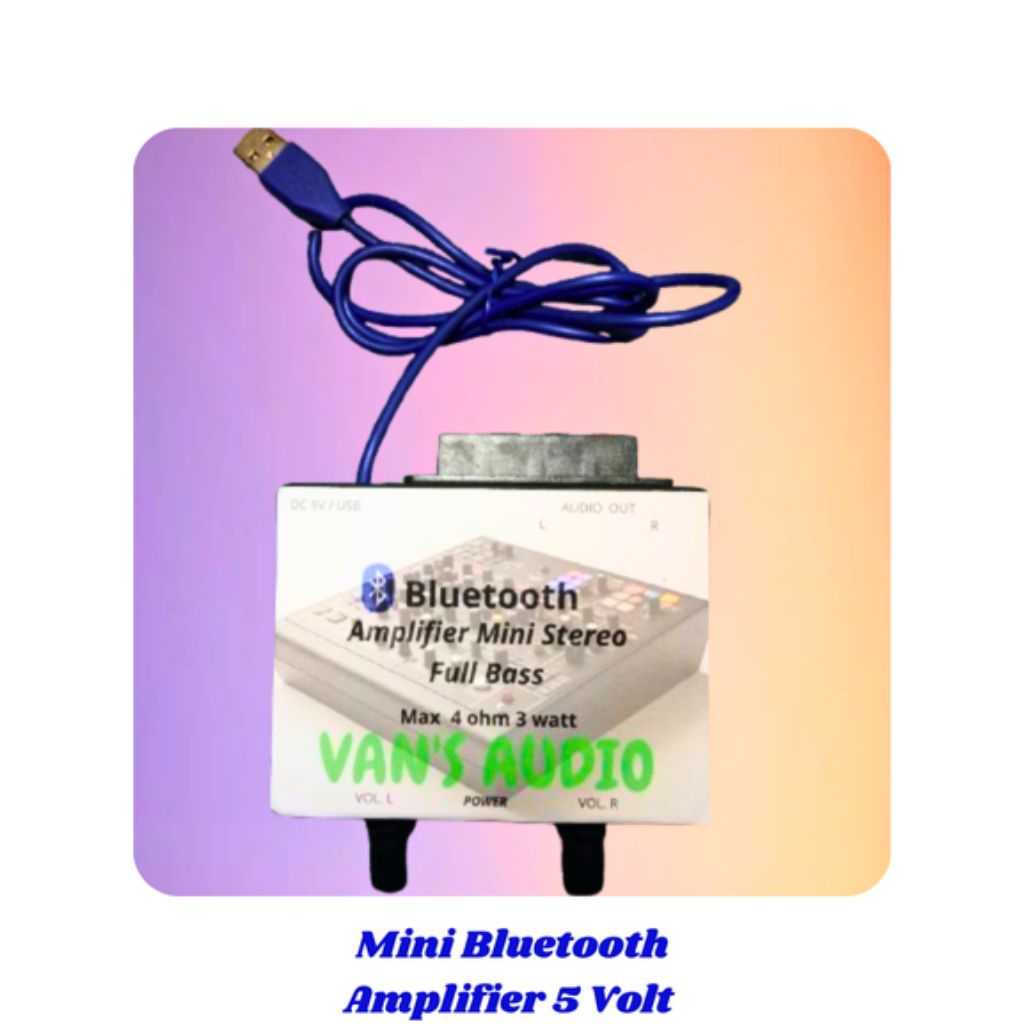 Power Mini Bluetooth Amplifier 5.0 5 Volt Suara Bass Mantap Cocok Buat Di Kamar