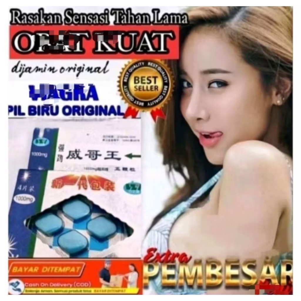 PIL BIRU CINHA OBT KUAT TRADISIONAL ASLI ORIGINAL - ORIGINAL ASLI OBAT PRIA TAHAN LAMA