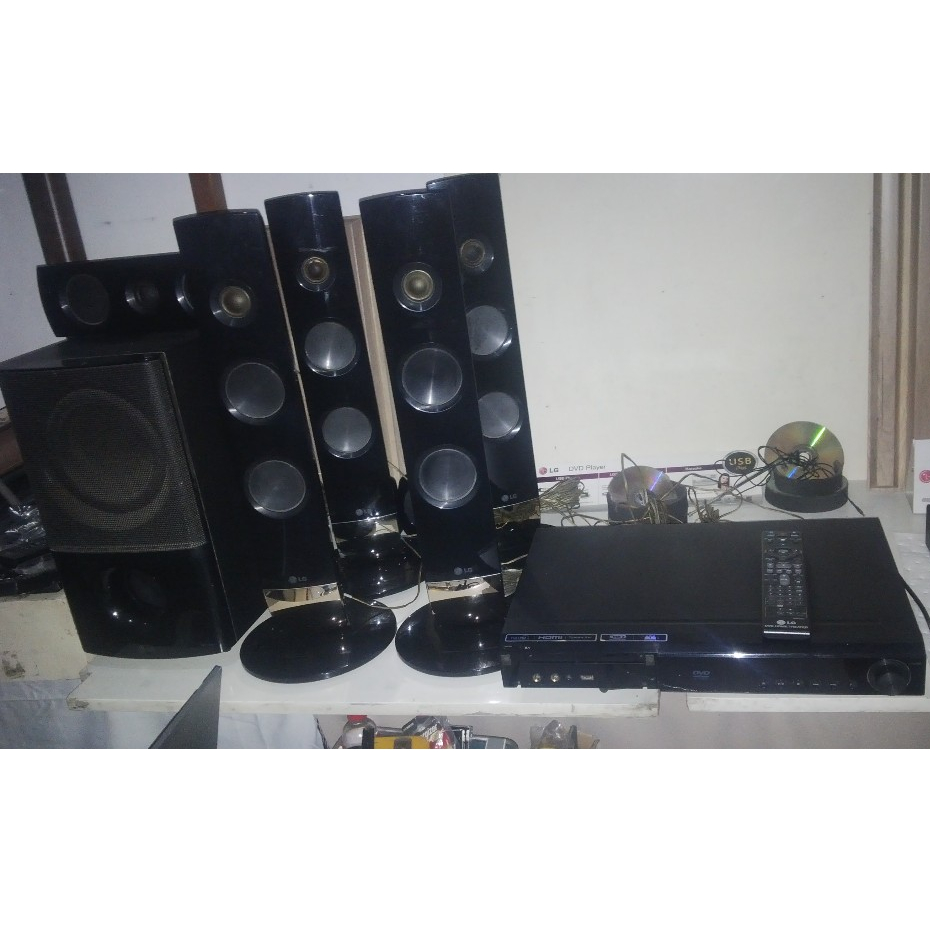 Bursa LG Home Theater HT906TA HT355SD Bekas Terkendali BISA BELI DIPILIH TERPISAH FITUR USB HDMI RCA