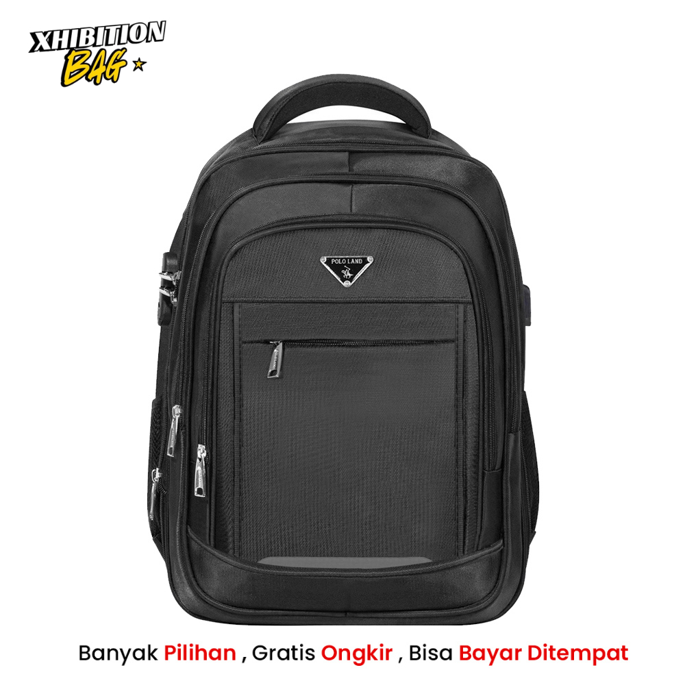 Polo Star 16 In Original Tas Ransel Kerja Tas sekolah Kunci Usb Port POLO Import