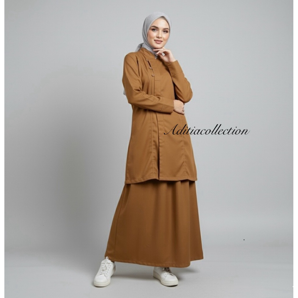 Discount HOT Baju Stelan Dinas Tunik (Set Rok A)Pemda Terbaru / Baju tunik Pemda ASN