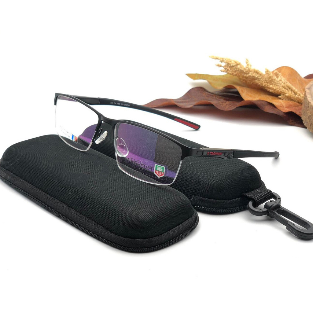 Frame Kacamata TH7708 Size 57 Half Pria Sporty minus baca photocromic Sport