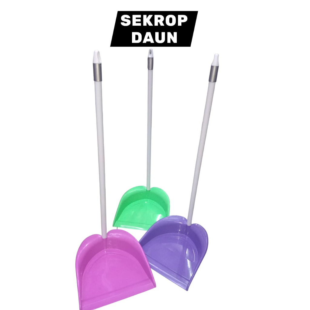 CIKRAK PENGKI DAUN / SEROK DAUN / CIKRAK PLASTIK TEBAL DENGAN GAGANG