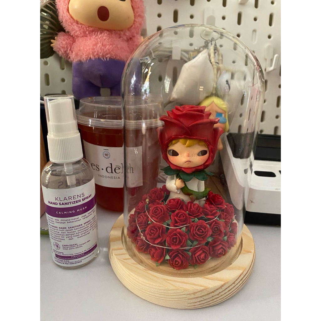 POP Mart Hirono Rose Glass Dome