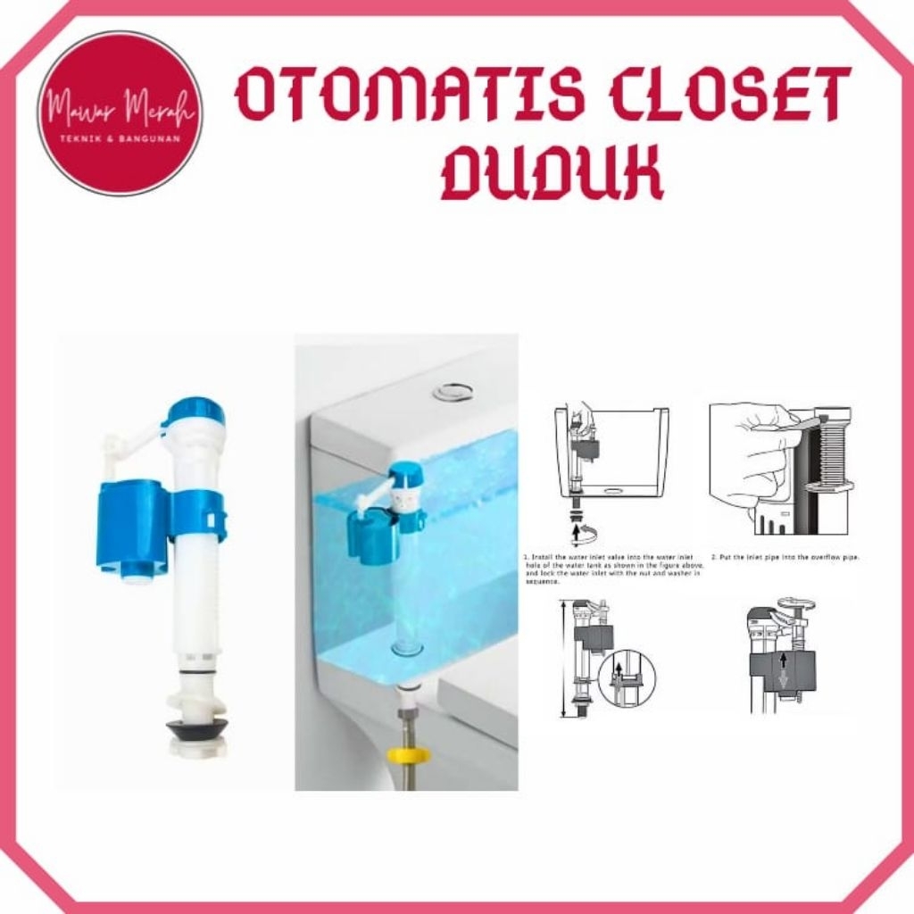 Otomatis closet duduk/Pelampung Closet