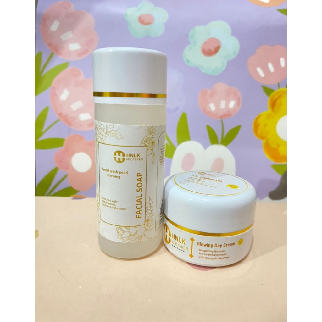 Paket Bundling Facial Wash 60ml + Cream Siang HN Apoteker Farmasi 15gr (Free Gift)
