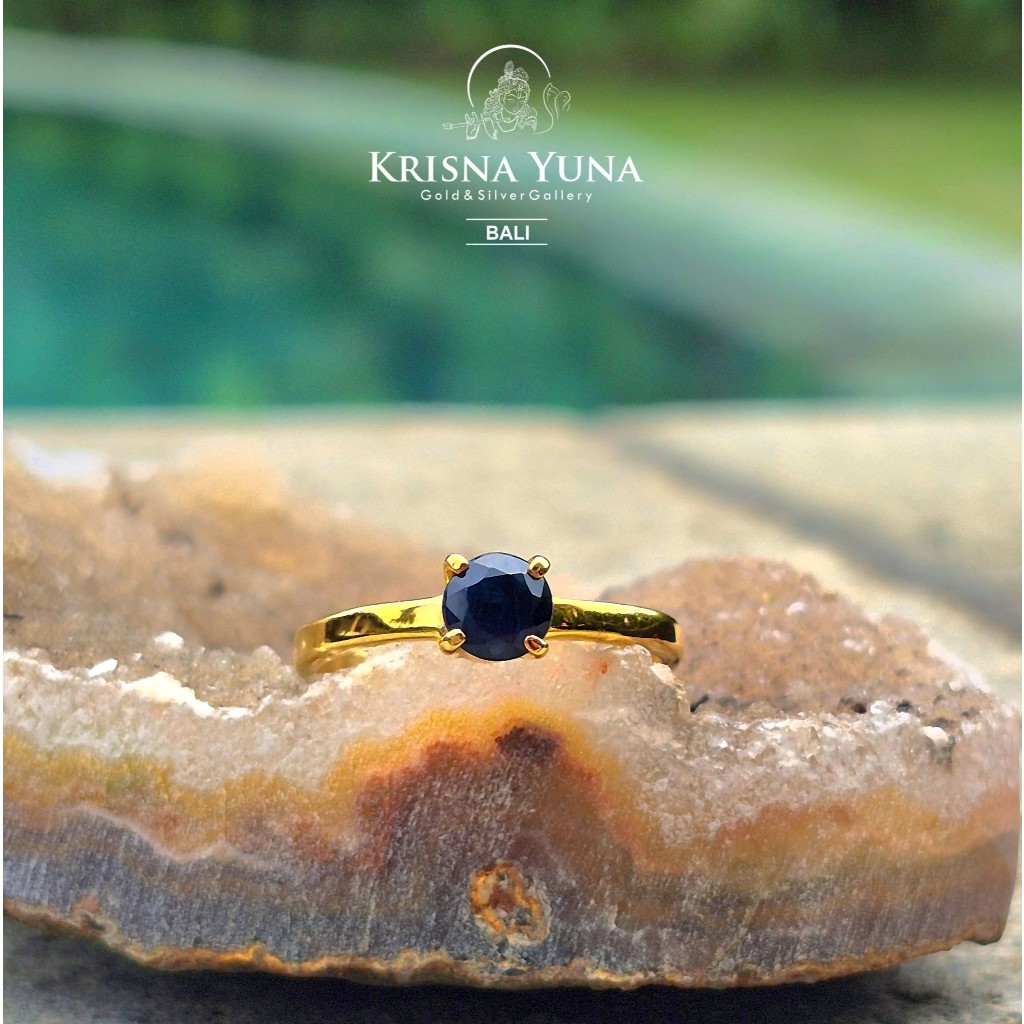 Natural African Blue Sapphire Ring