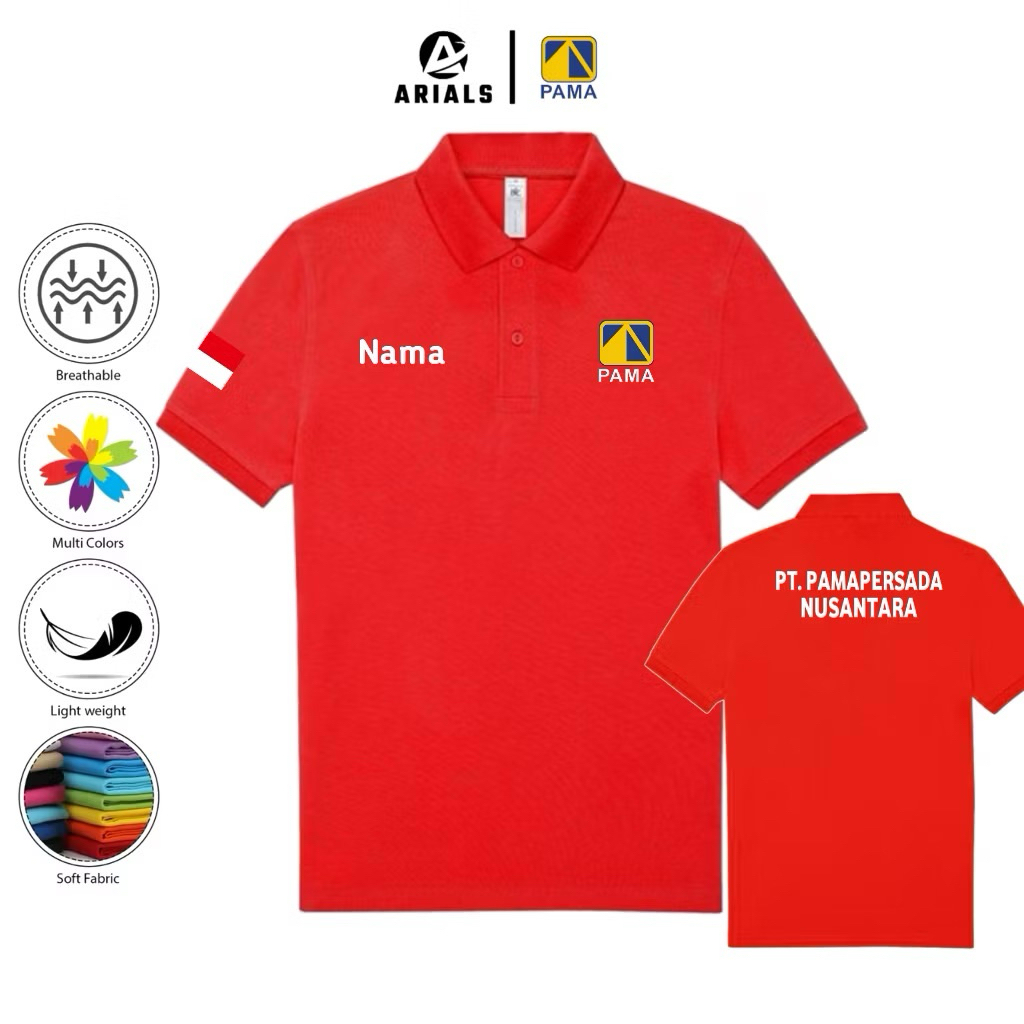 KAOS KERAH/ POLOSHIRT LOGO PT PAMA PERSADA TERBARU KEREN DAN NYAMAN DIPAKAI