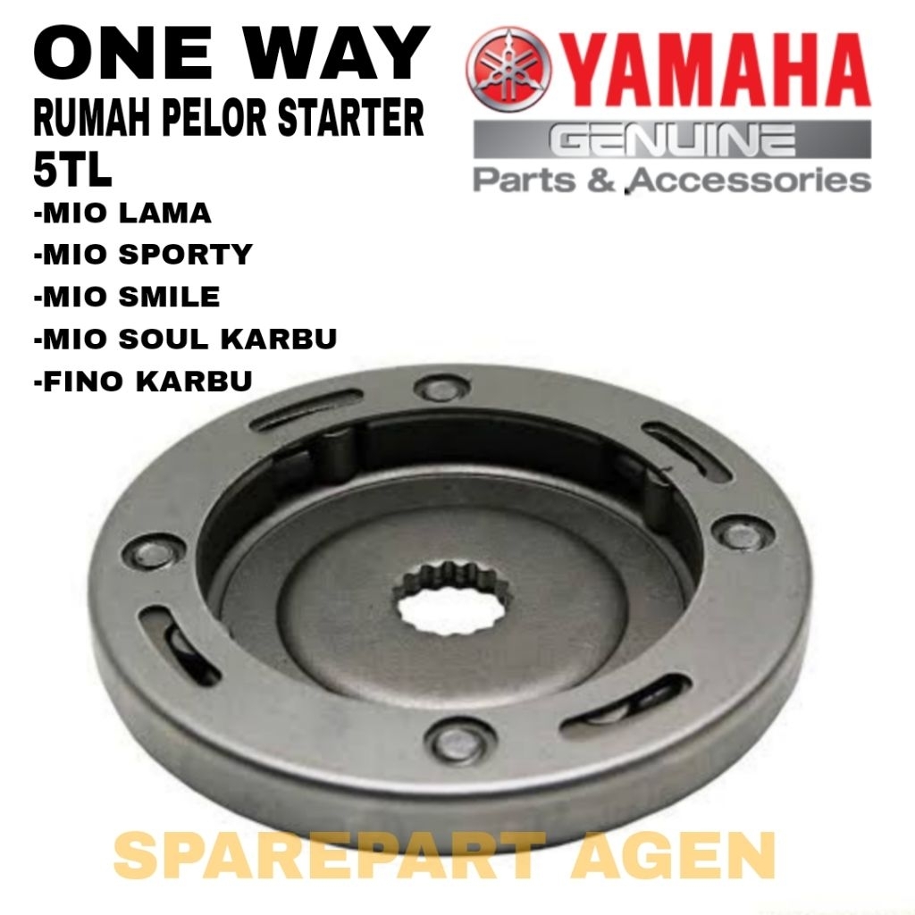 ONE WAY/RUMAH PELOR STARTER ORIGINAL YAMAHA kode part  5TL untuk motor mio lama, mio smile, mio spor