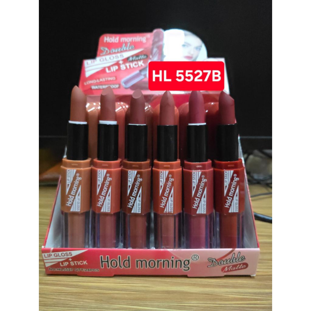 (1box) lip 2in1 Holdmorning 5527 Seri A dan B randoom