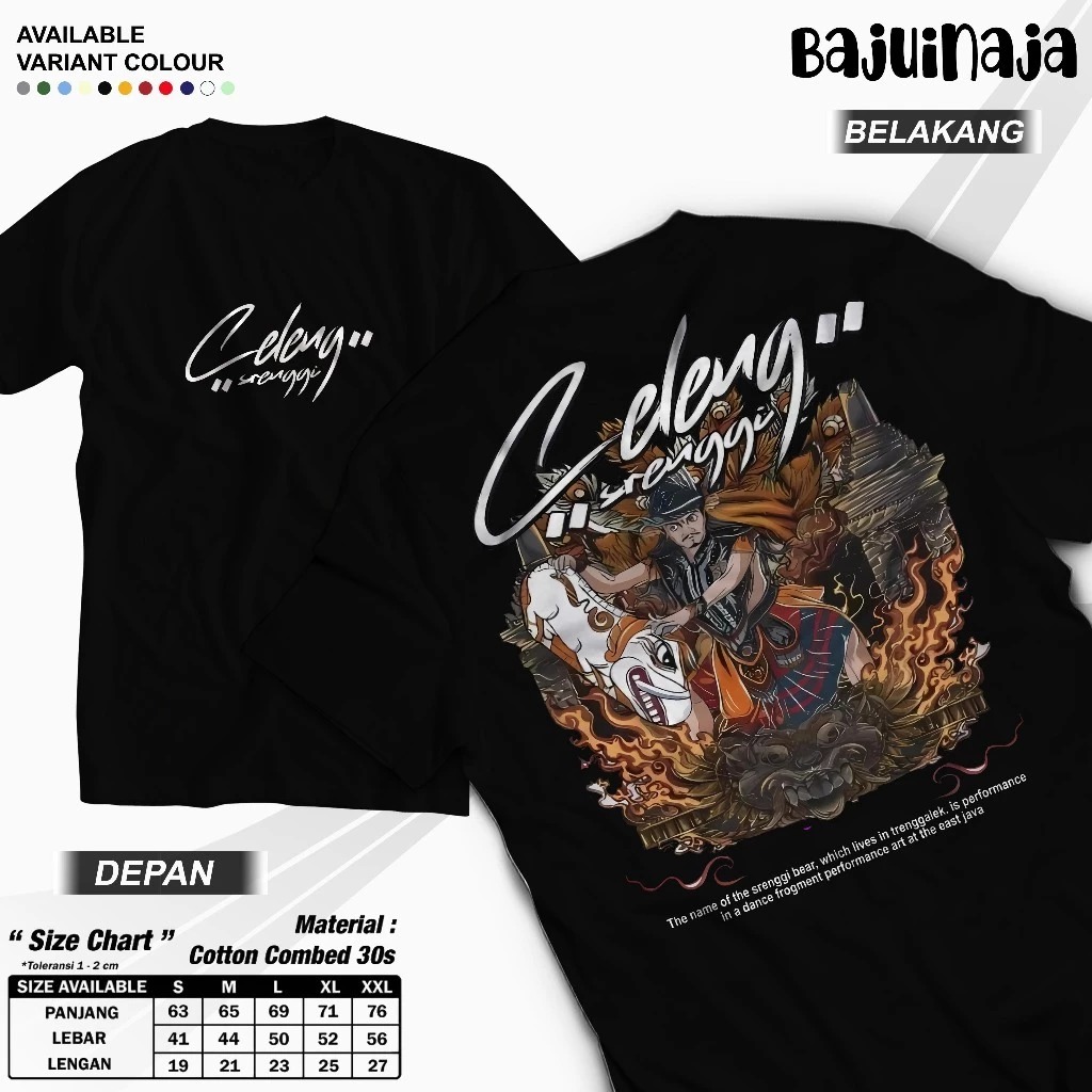 KAOS JARANAN CELENG SRENGGI - CULTURE, Baju jawa Terbaru, Budaya Mythology Jawa Terlaris