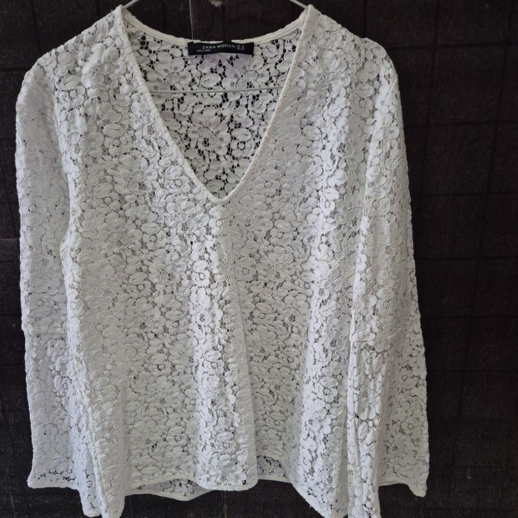 ZARA blouse Warna Putih