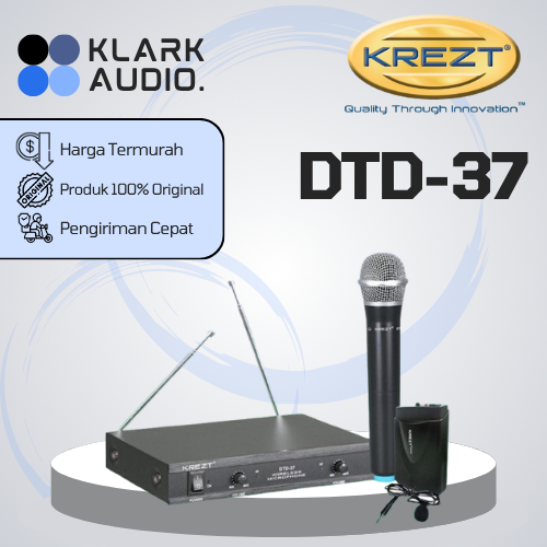 KREZT DTD-37 / DTD37 / DTD 37 Wireless Microphone System ORIGINAL