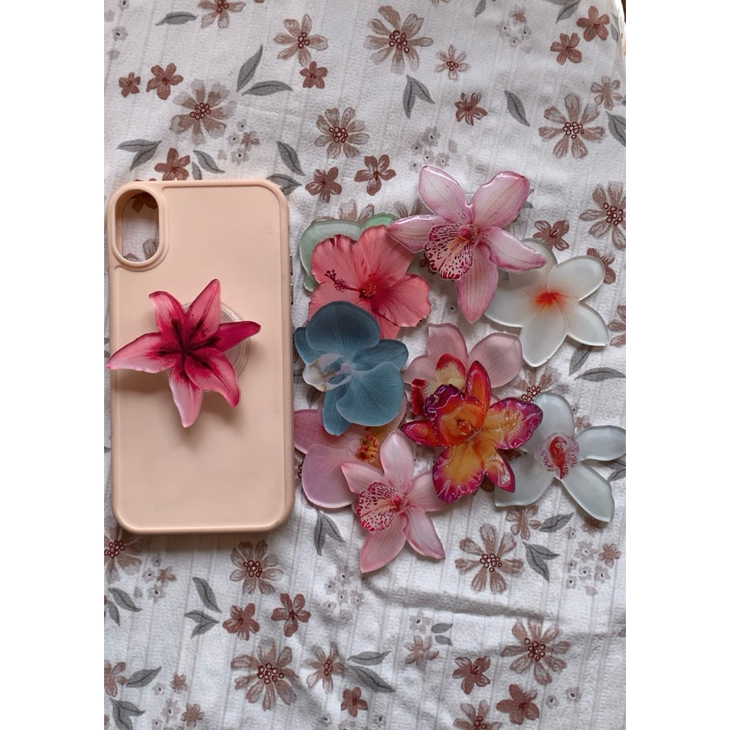 popsocket bunga acrylic