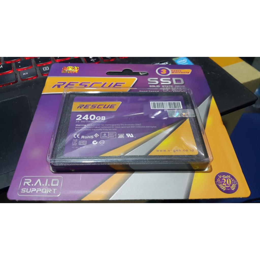 SSD V-Gen 240GB Sata 3 VGen 240 GB ssd240gb RESMI 2.5" rescue