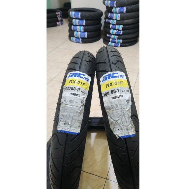 BAN LUAR IRC TUBELESS 100/80-17 RX-01F BAN DEPAN CB150 CBR150 VIXION R15 GSX