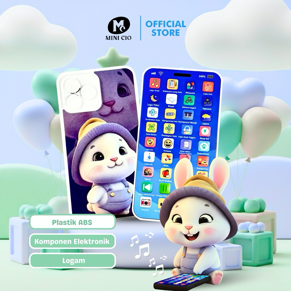 Ponsel Mainan Anak / Ponsel Edukasi Anak / Hp mainan Anak edukasi