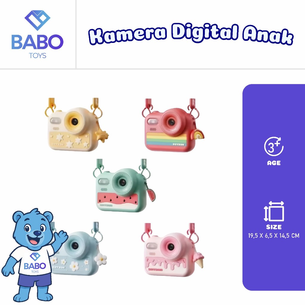 Zoyzoii Kamera Digital Anak Kamera Foto Video HD Anak