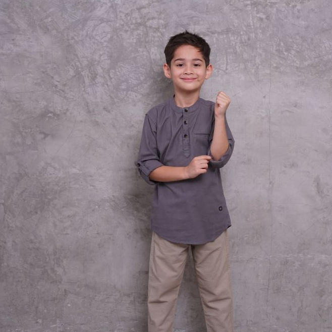 Deniswara - Baju koko model terbaru - baju koko lengan panjang agera junior - baju koko bahan ramsey