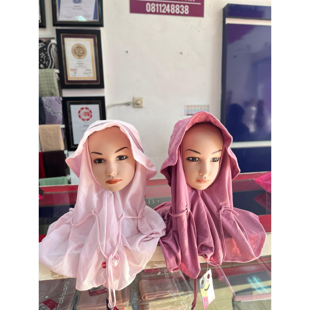 Rabbani - Krukid Beezy | Kerudung anak Rabbani | Kerudung topi