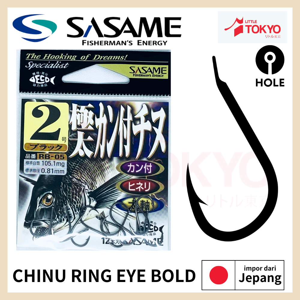 Mata Kail Pancing SASAME CHINU RING EYE BOLD JDM PRODUK Original Japan
