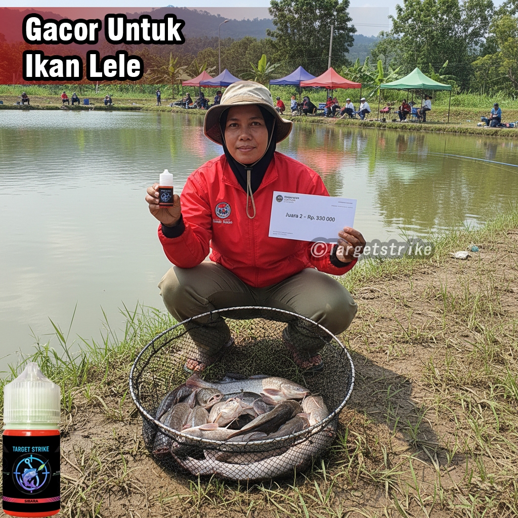 Essen Ikan Lele Media Umpan Cacing Target Stike – Cocok Buat Kolam & Sungai