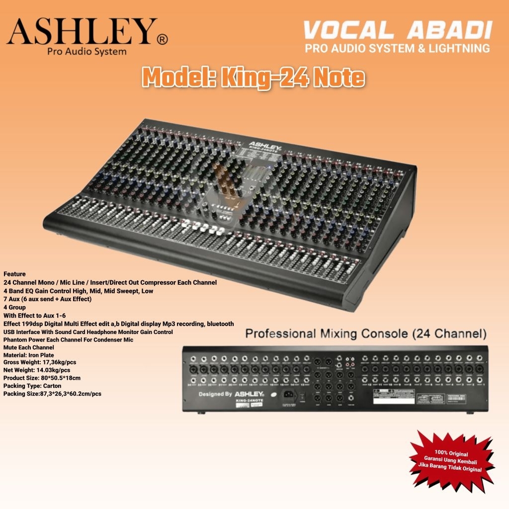 MIXER ASHLEY KING 24 NOTE