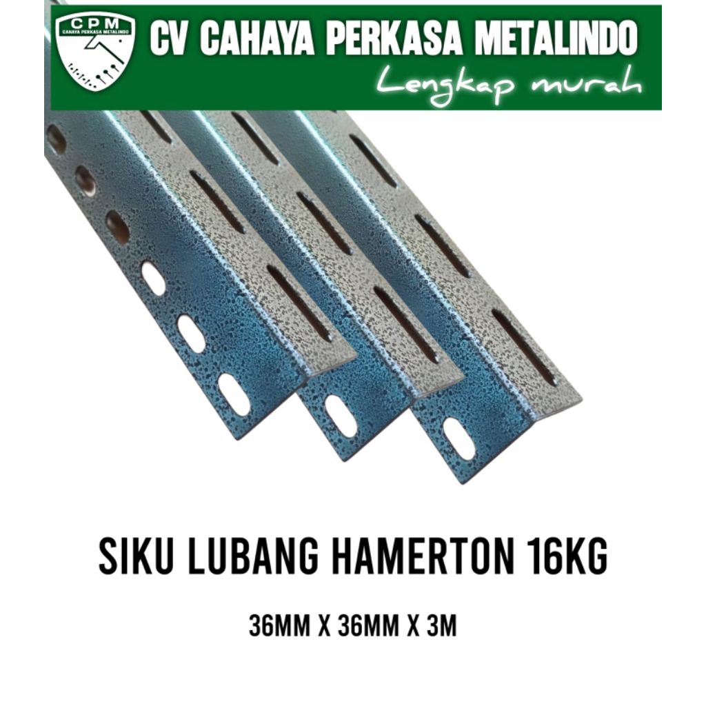 Siku Lubang Besi/ Besi Siku Rak