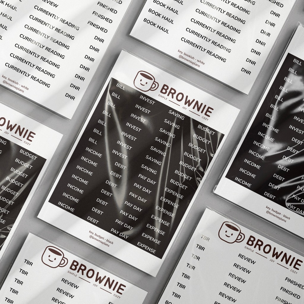 Sticker Keywords Budget Journaling | Stickers Planner by Brownie Studio