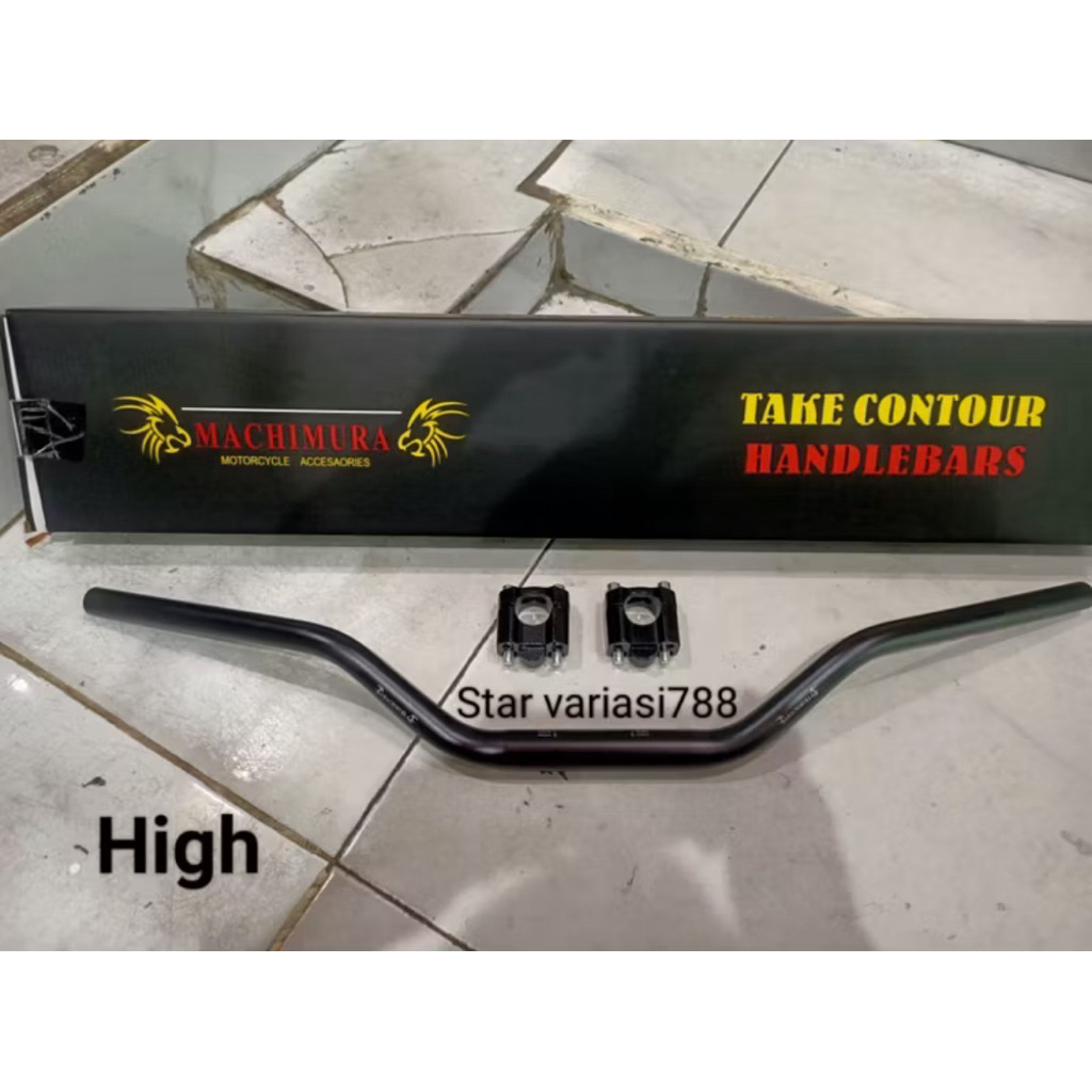 STANG FATBAR MACHIMURA MODEL CONTOUR HIGH - TINGGI PLUS RAISER STANG UNIVERAL