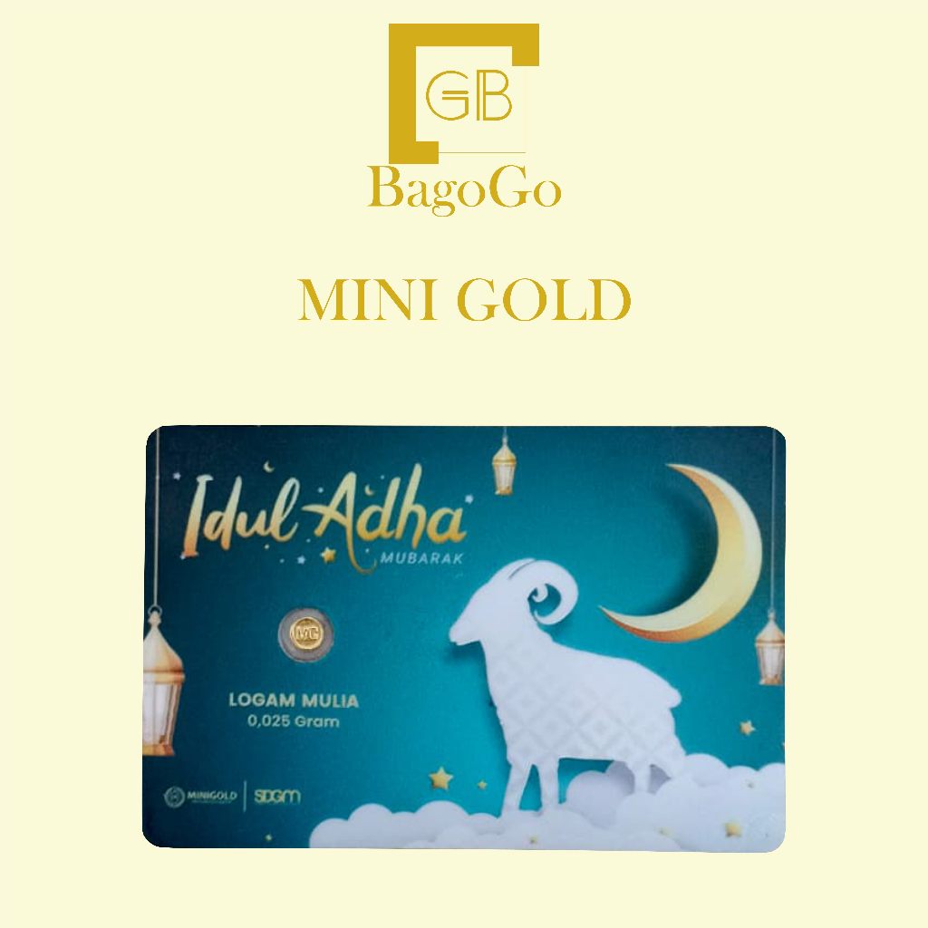 Flash Sale.. Logam Mulia MiniGold Idul Adha 0,025G / 0,025 Grm LM Terbaru dari MiniGold