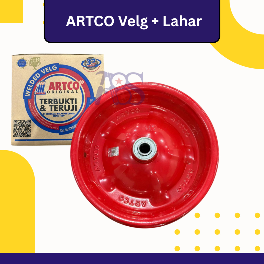 PLAT/VELG ARTCO ORI - velg gerobak artco / pelek angkong gerobak pasir