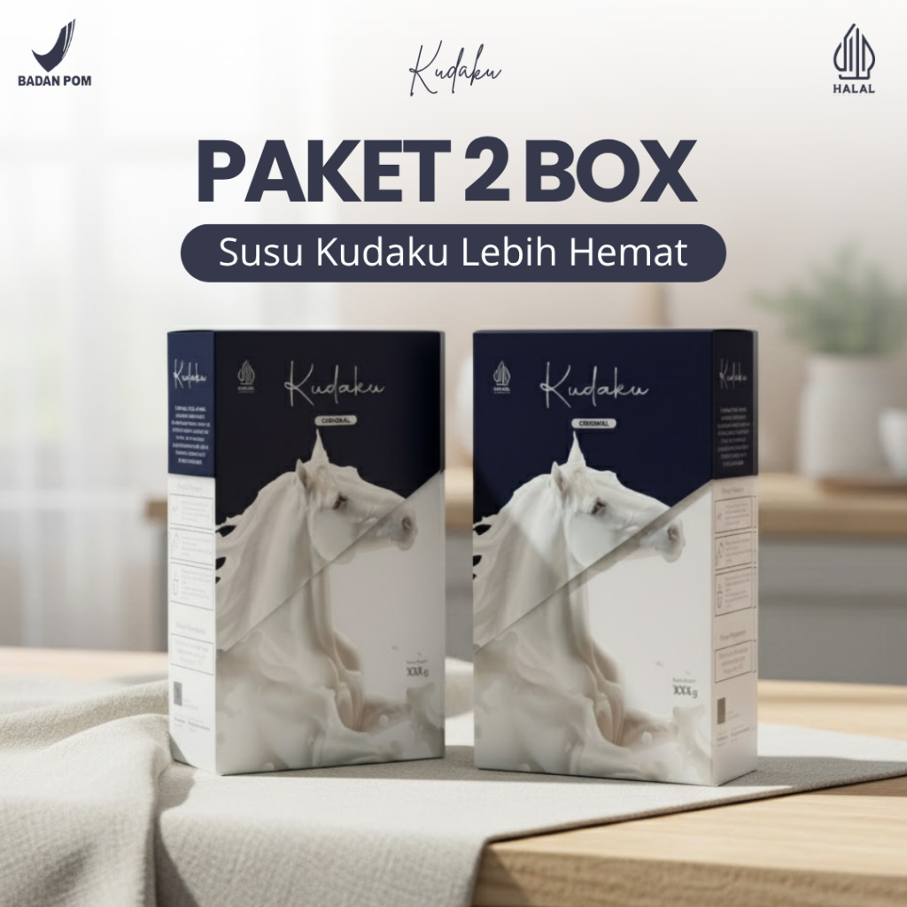 Kudaku - Susu Kuda Liar Sumbawa Bubuk  200 Gram 2 Box