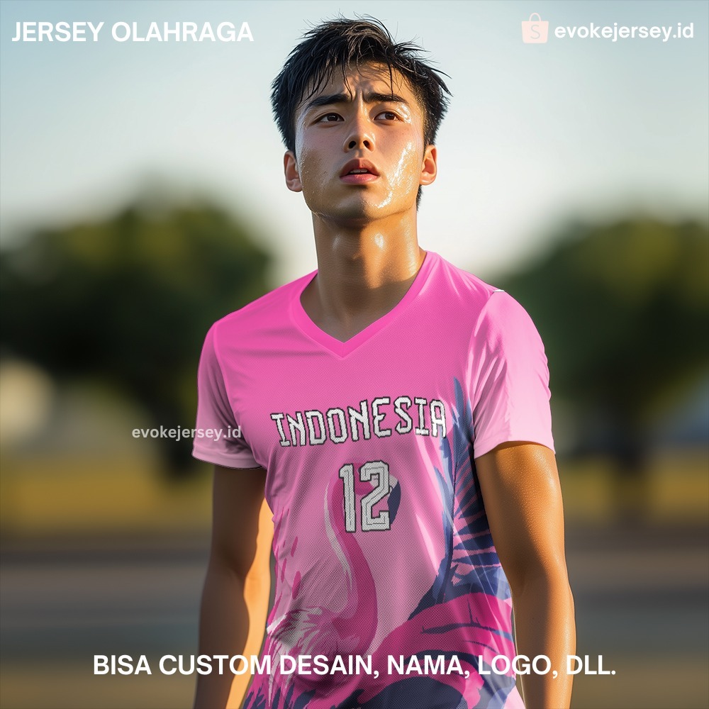 Kaos Jersey Basket Pink Motif Flamingo 122 - Jersey Olahraga Custom