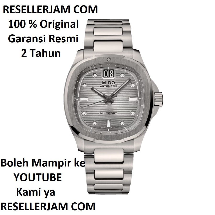Jam Tangan Mido M049.526.44.081.00 Multifort TV Big Date Titanium Original Garansi Resmi