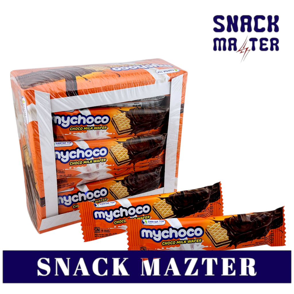 My Choco Choco Milk Wafer Cokelat SuperM4n Siantar Top - Netto 20 bks x10 gr