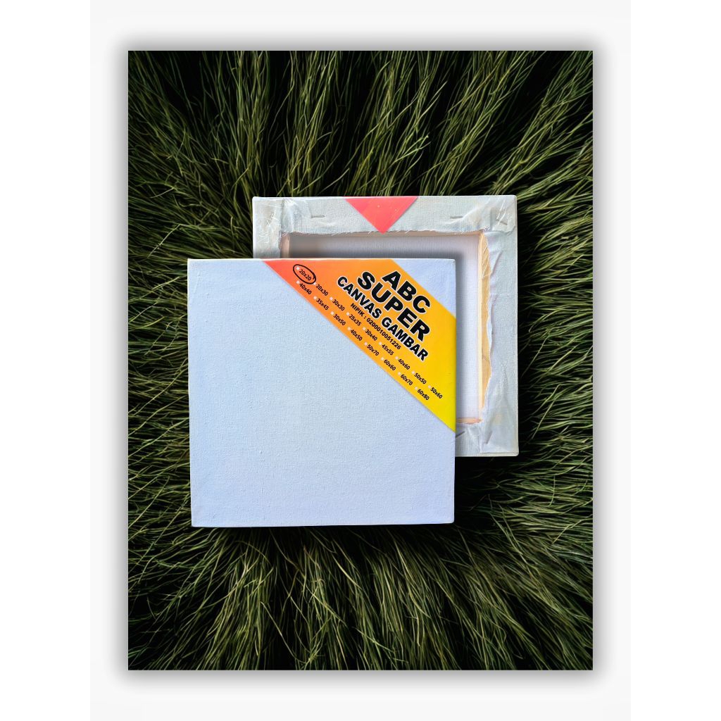 CANVAS GAMBAR / CANVAS LUKIS ABC SUPER - LUKISAN - UKURAN 20 X 20 - CANVAS - KAIN CANVAS - LUKISAN -