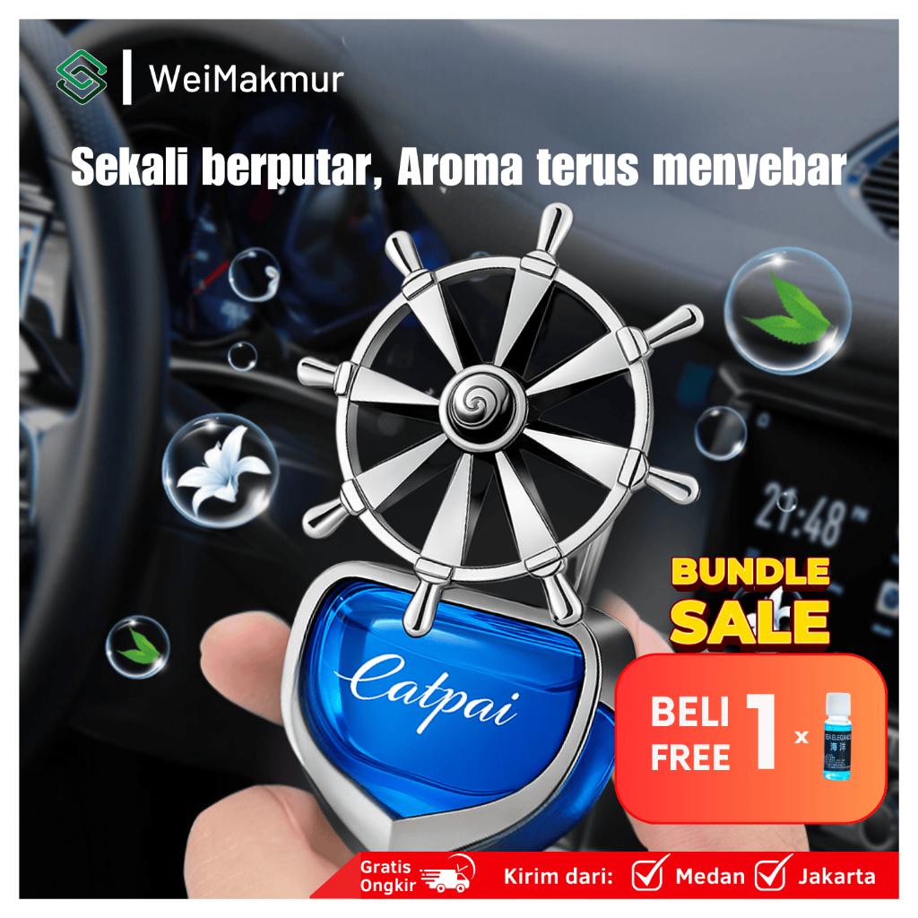 Parfum Mobil Model Kipas Colok di AC Premium - Parfum Mobil Mewah tahan lama Kualitas Import Segar