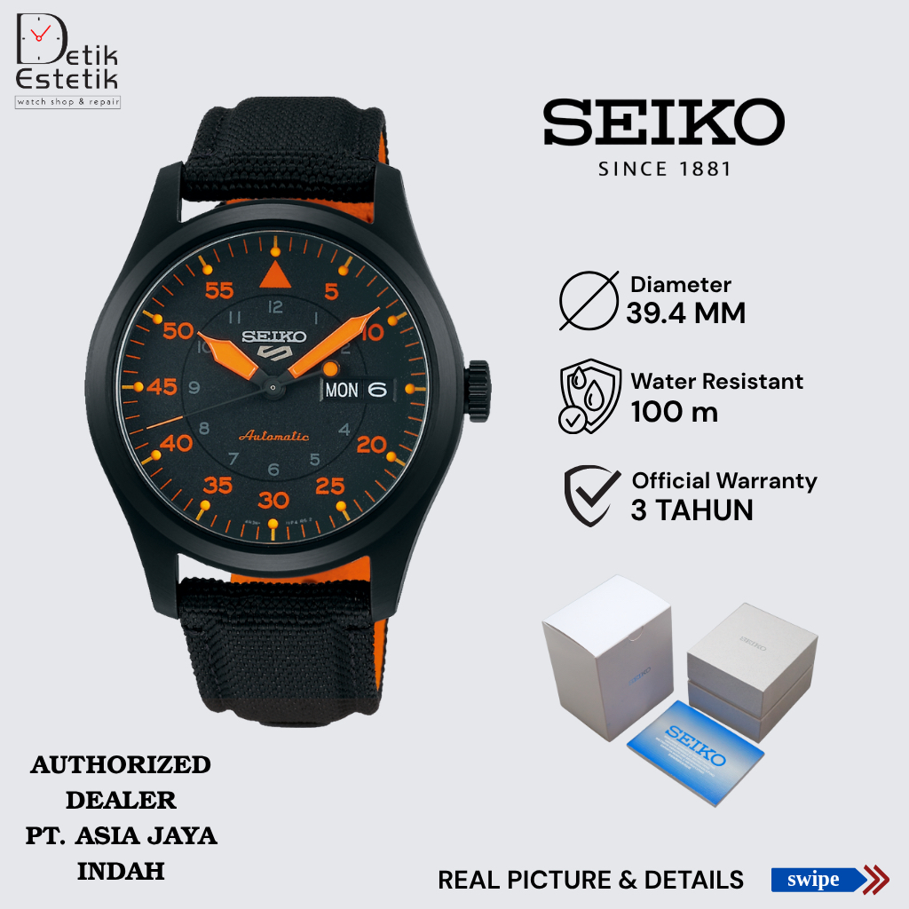Jam Tangan Pria Seiko 5 Sports SRPH33K1 / SRPH33 Automatic Original